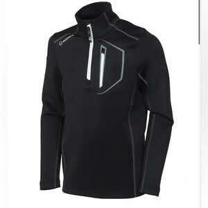 Sunice Boys' Nixon Stretchlite Half-Zip Pullover black Large